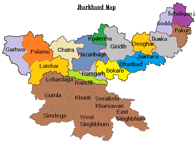 Jharkhand Map